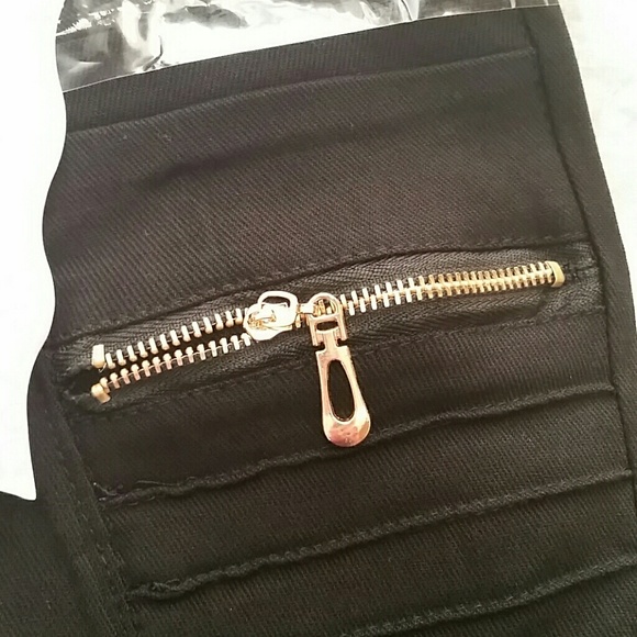 5star rated !!"Moto" zip skinny trousers - Picture 6 of 8